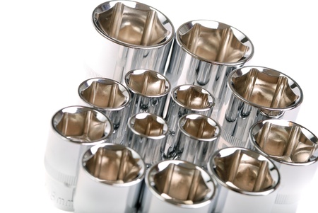 torx socket set  isolated on white 