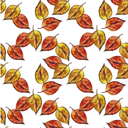 Botanical watercolor leaves seamless pattern. Beautiful hand drawn texture. Romantic background for web pages, wedding invitations, save the date cardsの写真素材