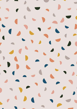 Boho Minimalist Simple Terrazzo Background. abstract backgroundのイラスト素材