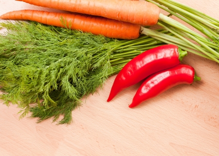 Healthy fresh raw Ingredients for a nice soup.の写真素材