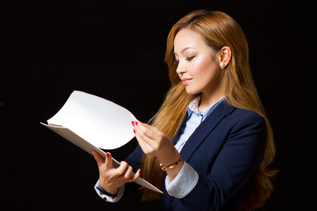 Portrait of a very stylish young asian businesswoman.の写真素材