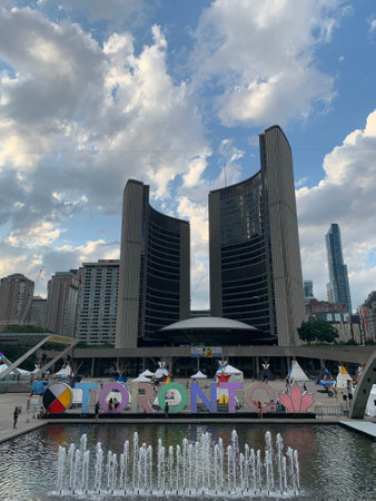 2nd annual Indigenous Residential Schools Survivor (IRSS) Legacy Celebration, hosted by the Toronto Council Fire Native Cultural Centre in front of town hall.  Toronto, Ontario / Canada. July 28, 2019のeditorial素材