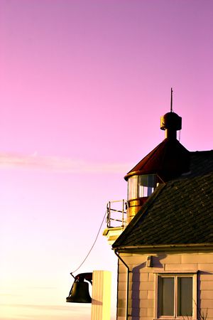Lighthouse in Kristiansand, Norwayの写真素材