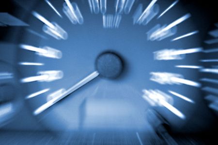Speedometer in a car
