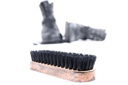 Brush and bootsの写真素材