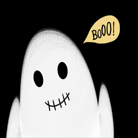 funny halloween ghostの写真素材