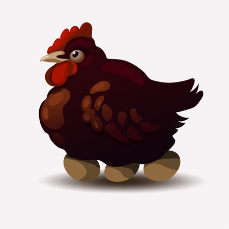 Chicken Character. Vector illustration for your designのイラスト素材