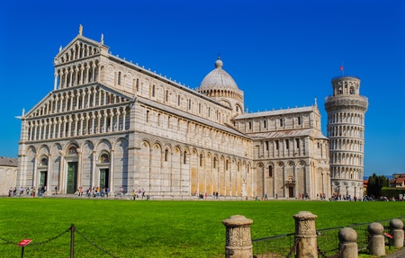 Pisa Cathedral with the Leaning Tower of Pisaの素材