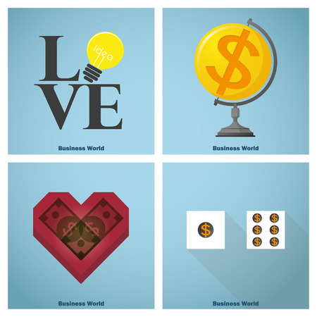 Business concept Idea Artwork ,vector,illustrationのイラスト素材