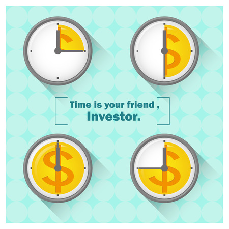 Business concept Idea  Money and Investment 3,vector,illustrationのイラスト素材