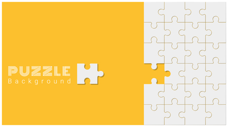 Abstract conceptual background with incomplete jigsaw puzzle , vector , illustrationのイラスト素材
