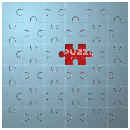 Abstract conceptual background with incomplete jigsaw puzzle , vector , illustrationのイラスト素材