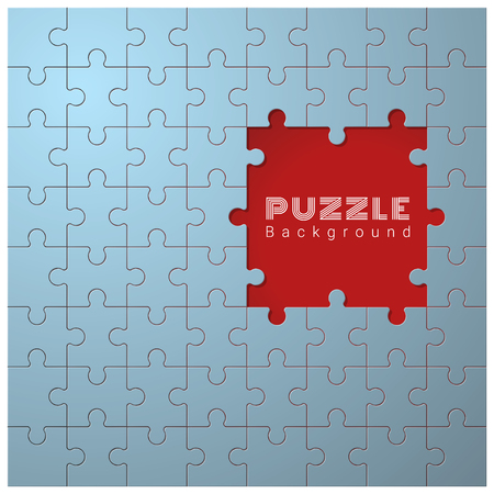 Abstract conceptual background with incomplete jigsaw puzzle , vector , illustrationのイラスト素材