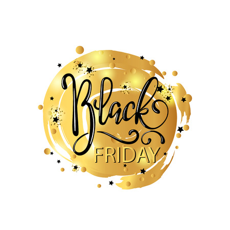 Black Friday Sale illustration for social media banner, ad, newsletter, poster, flyer, website. Typographic vector design.のイラスト素材