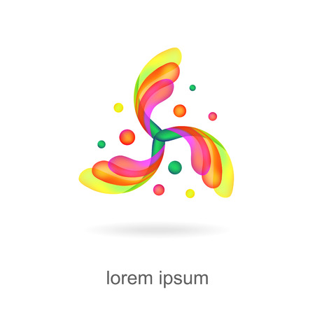 trendy abstract, modern, vibrant and colorful iconのイラスト素材
