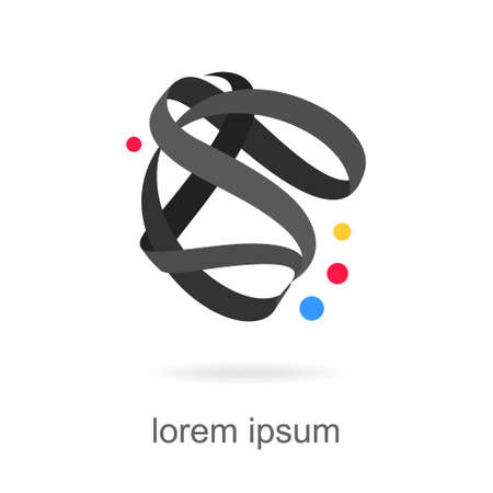 trendy abstract, vibrant and colorful icon, element logo.のイラスト素材