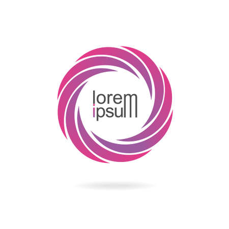 Trendy abstract, vibrant and colorful icon element logo and symbol.のイラスト素材