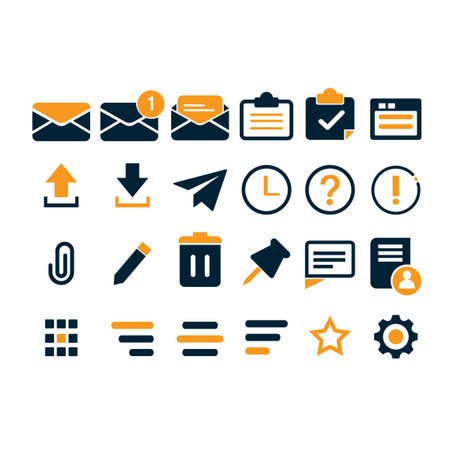 Simple web mail system icon vector illustration