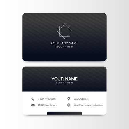 Business card for company simple.Luxury background vector Illustrationのイラスト素材