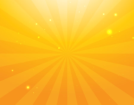 Background material. Yellow gradation illustration with concentrated linesのイラスト素材