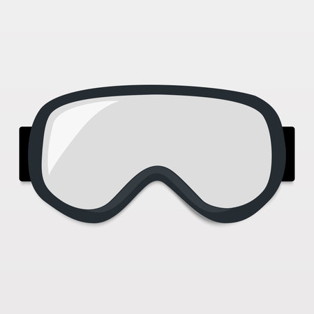 Underwater glasses goggles, glasses isolated on white background vector illustration .のイラスト素材