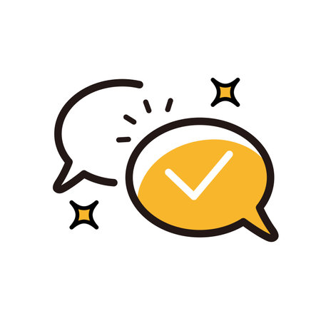 Vector line of Chat icon. illustration of message icon concept for day sale.のイラスト素材