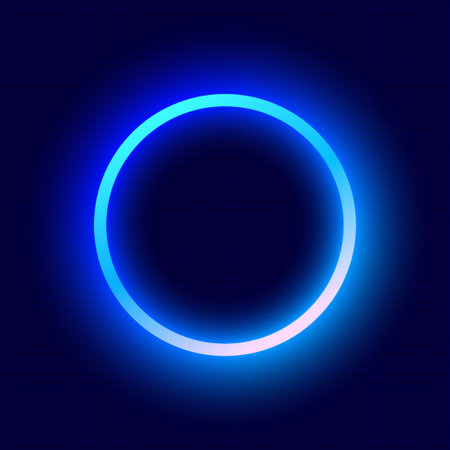 Neon rectangle frame. glowing outline shapes. Vector abstract background Illustration