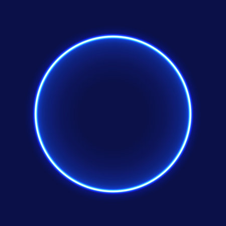 Neon rectangle frame. glowing outline shapes. Vector abstract background Illustrationの写真素材
