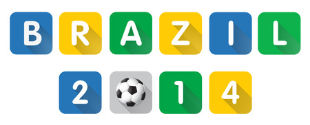 Brazil letter vector with shadowのイラスト素材