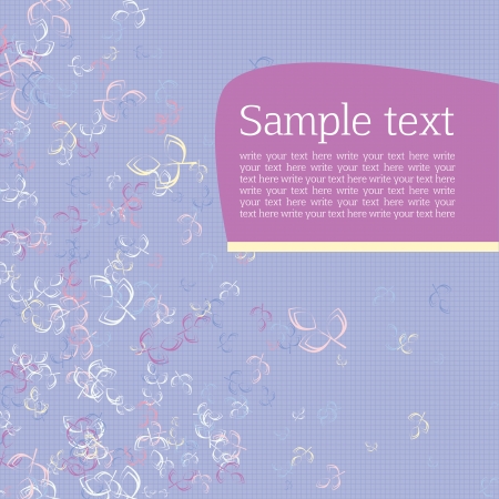 purple background with stripes and plant leavesのイラスト素材