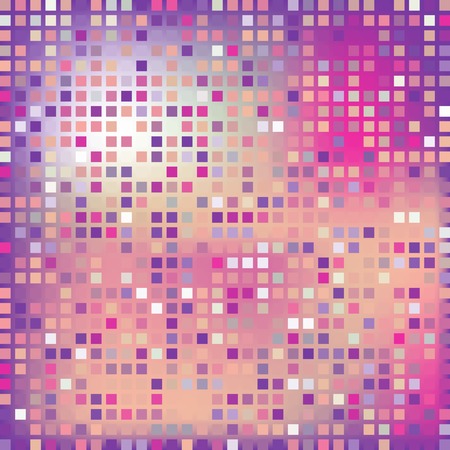 abstract pink background from squares  mosaic effect  full-color pattern  use as a backdropのイラスト素材