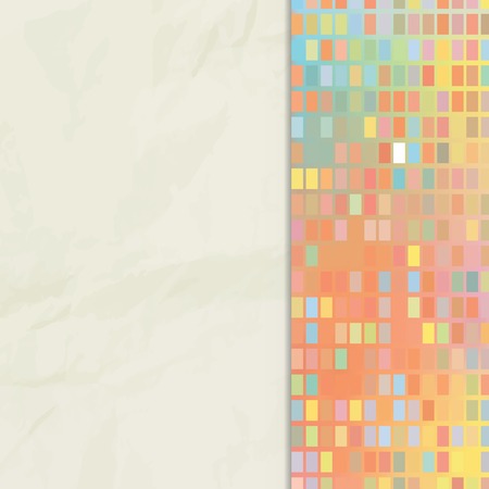 background of paper and small squares mosaicのイラスト素材