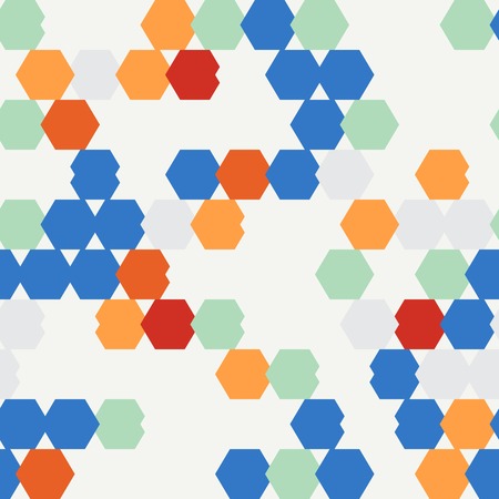 seamless texture of colored hexagons  Used as a backdrop, seamless texture, pattern fillのイラスト素材
