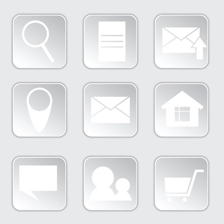 icon for internet-shop  square shape  use for web design のイラスト素材