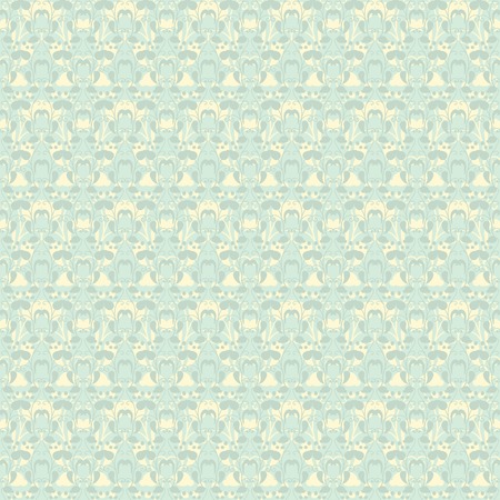 Neutral floral ornament. plant motives. green tone. Use as wallpaper, pattern fill or a neutral backdrop. seamless textureのイラスト素材