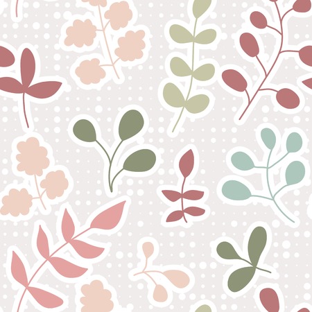 seamless pattern with leaf. のイラスト素材