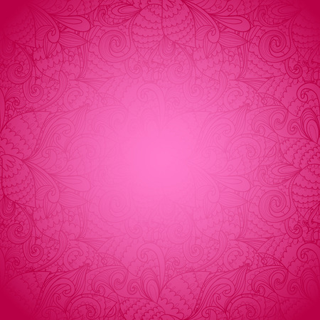 Seamless floral pink abstract hand-drawn texture. Bright color. Endless floral pattern. Can be used for wallpaper, pattern, backdrop, surface textures. color seamless floral backgroundのイラスト素材