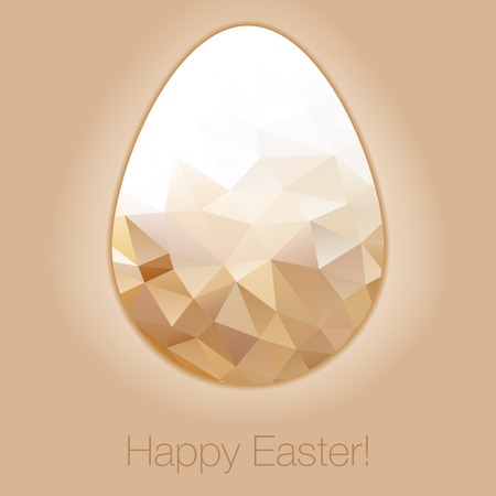 Easter egg illustration in the style of the crystal. Use as greeting cardのイラスト素材