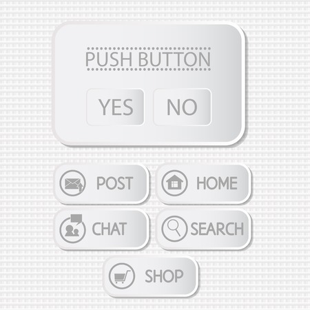 web interface with button. menu template. use for web designのイラスト素材