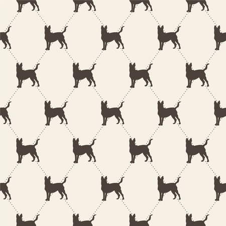 pattern with dogs. seamless texture. can be used as a fill pattern or design clothesのイラスト素材