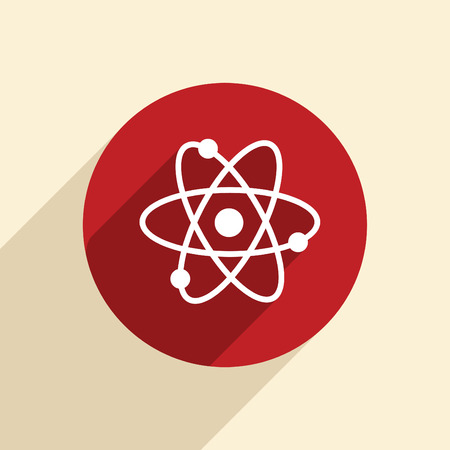the atom, molecule. the symbol of physics and chemistry.のイラスト素材