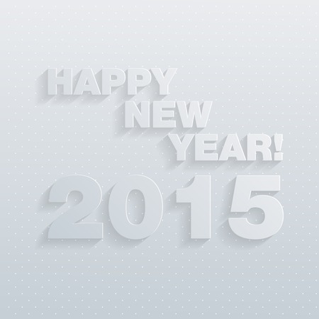 Vector 2015 Happy New Year background in Typography styleのイラスト素材