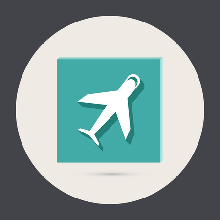 airplane sign. transportation iconのイラスト素材