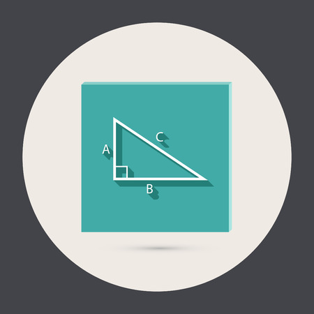 triangle math iconのイラスト素材