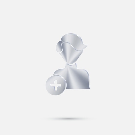 add friend avatar iconのイラスト素材