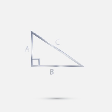 triangle math iconのイラスト素材