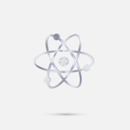 the atom, molecule. the symbol of physics and chemistry.のイラスト素材