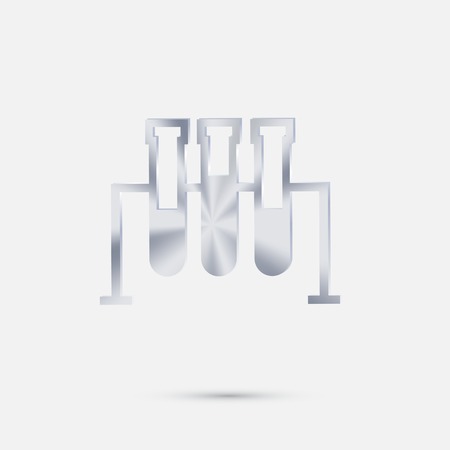 bulb or beaker symbol chemistry.のイラスト素材