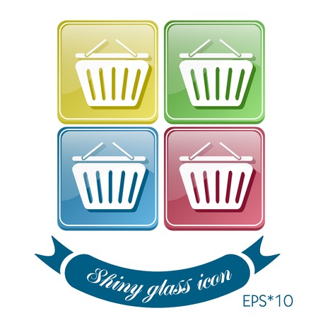 cart online store, Internet shop. basket shoppingのイラスト素材