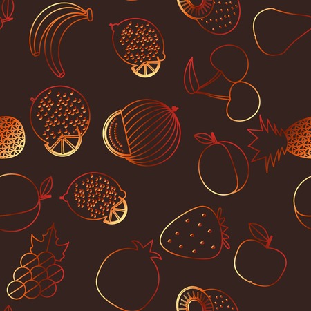 Fruit seamless pattern.のイラスト素材
